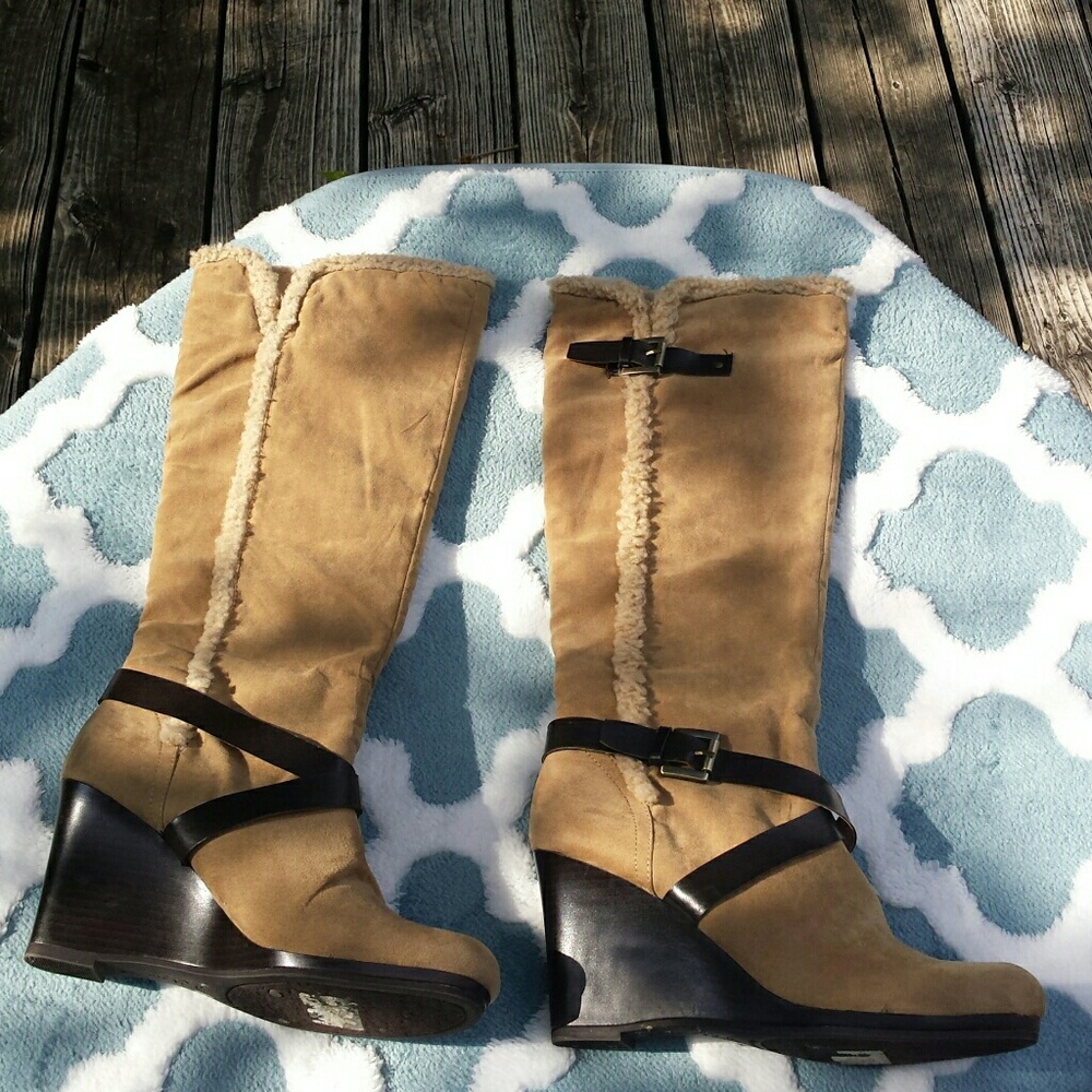 Wedged Heeled Boots